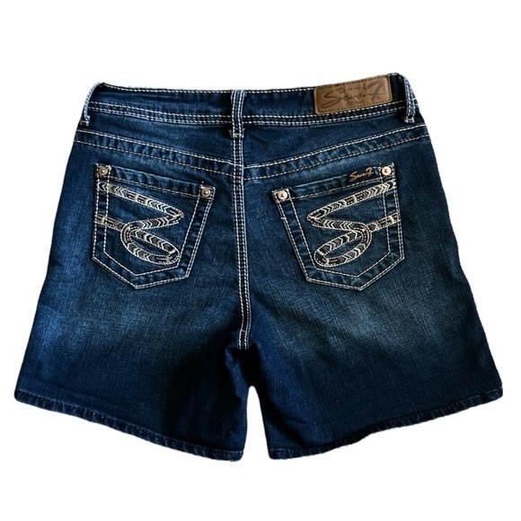 Seven7 Embroidered‎ Jean Shorts Sz. 4 - Picture 1 of 12